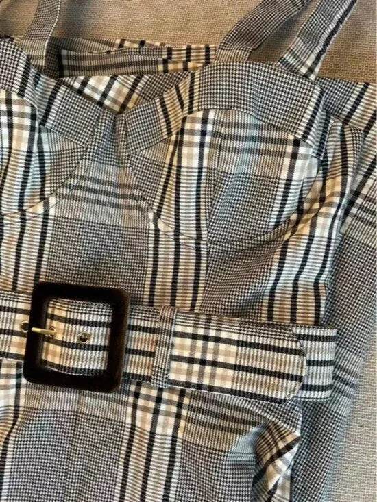 BEST Cara Cara Calypso Midi Dress Sz6 Raymond Plaid Party Wedding Event Classic - Picture 6 of 10